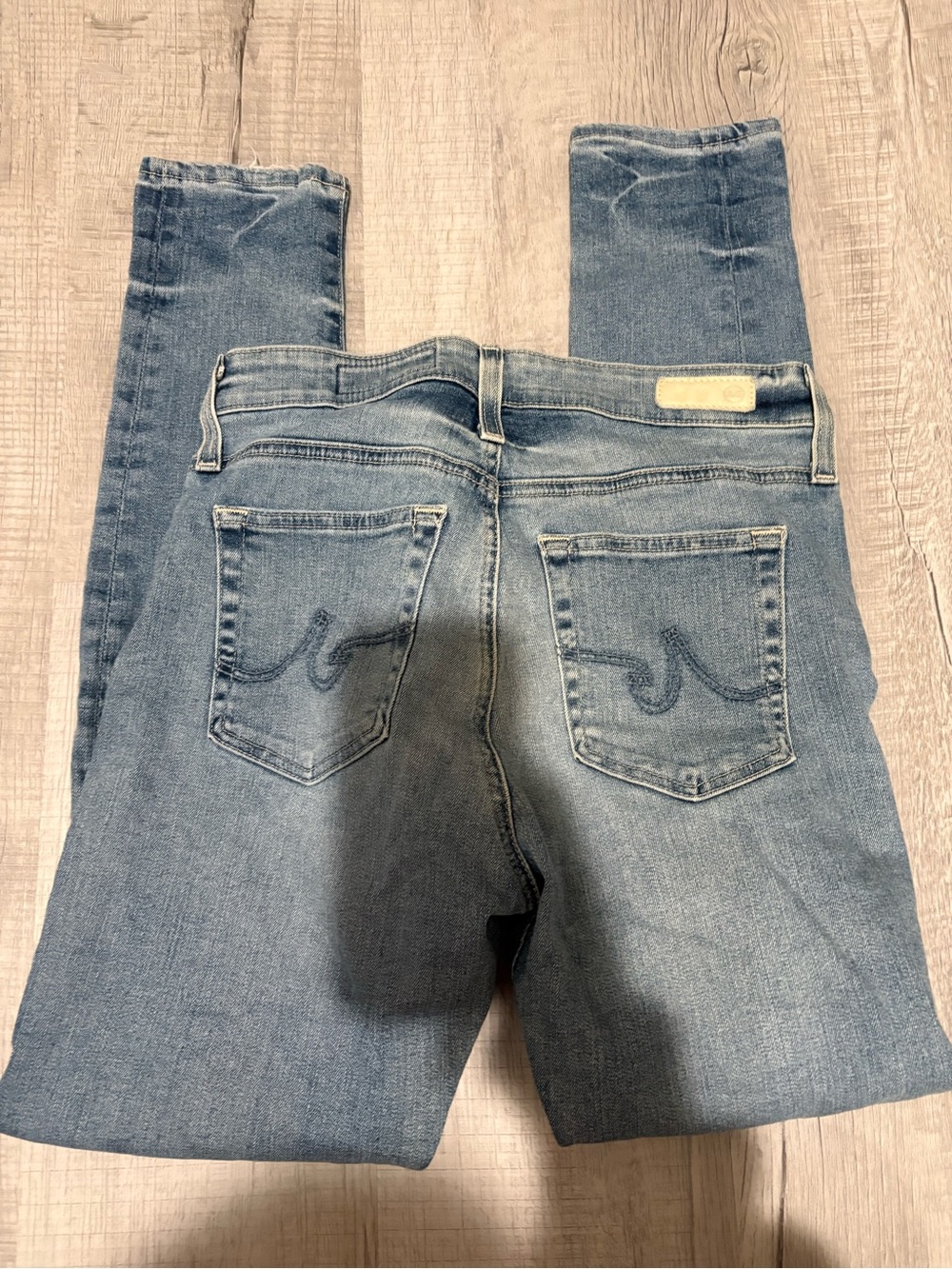 AG Adriano Goldschmied Women's Light Blue Skinny Jeans